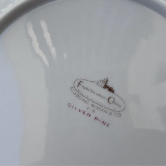 Franciscan Fine China Silver Pine 8” Breakfast Plate, Sold Individually - Picture 5 of 8